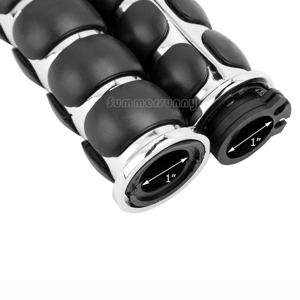 Empuñaduras de manillar de motocicleta de 1" para Honda Shadow ACE Spirit VT 750 1100 VTX 1300 Foto 3 de 4