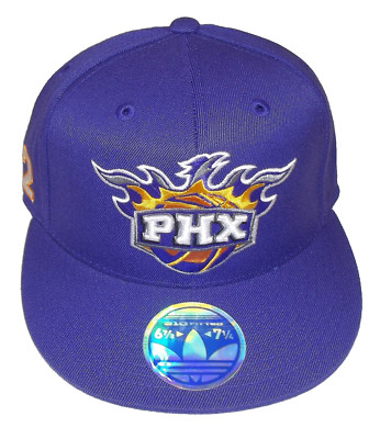 Phoenix Suns Flat Brim Flex Fitted Adidas Hat - S/M