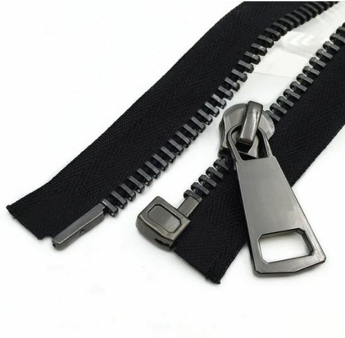 Black Open-End Metal Zips Size 10# 70/80/90cm Heavy Duty Zips - UK Seller!!! - Picture 7 of 12