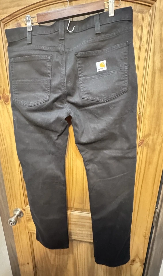 Carhartt Rugged Flex Relaxed Fit Heavyweight Jeans Men's Black Size 34x30 - Image 4 of 4