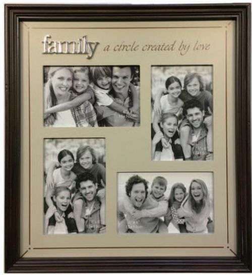 4 in 1 Family Brown Wooden Photo Frame Multi Picture Collage Gift Present |  eBay Australia, image size:500x545