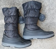 Pajar Girl's Fay Black Winter Snow Boots Size 2Y