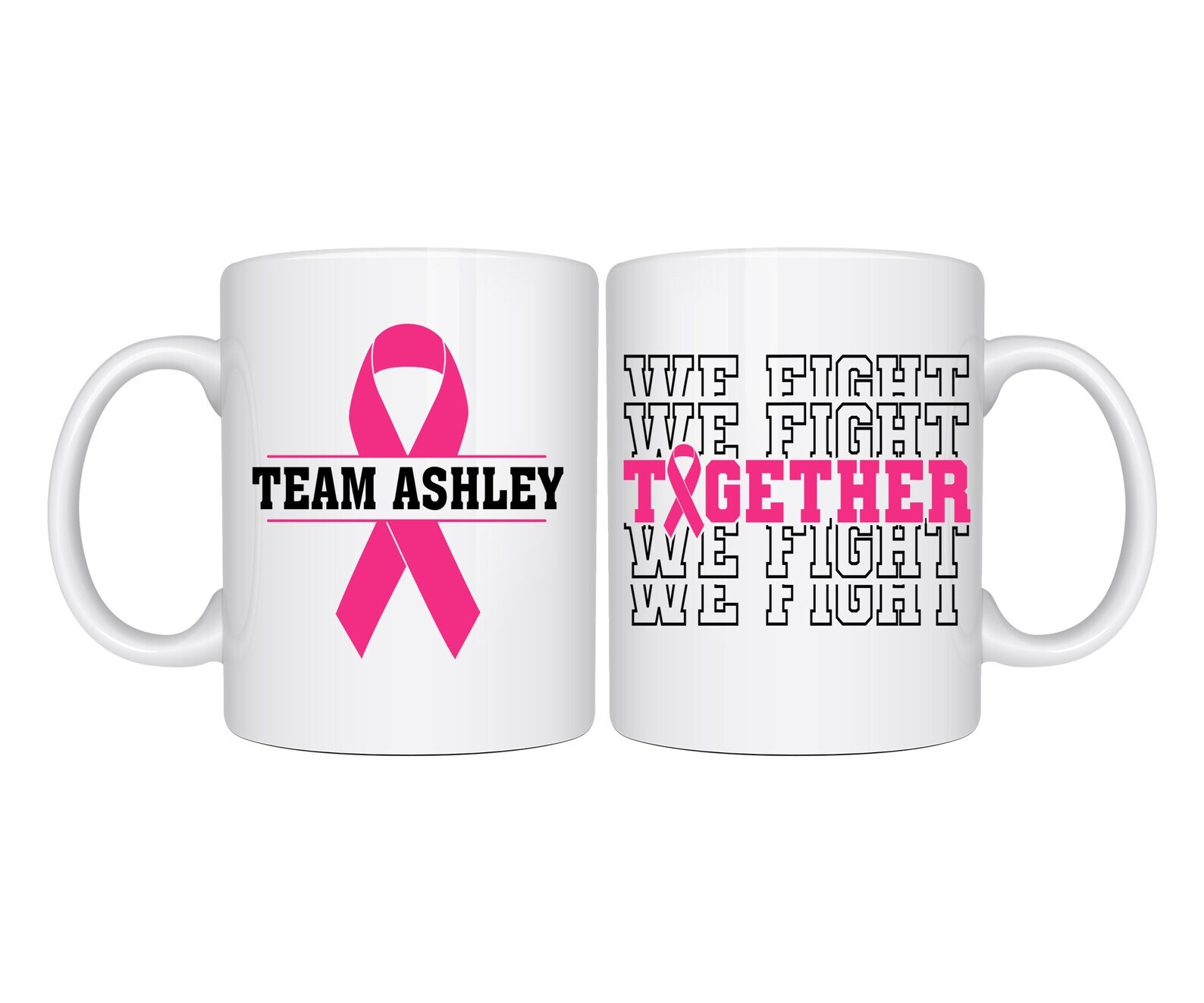 Breast Cancer Warrior Support Squad Mug - Cancer Awareness Gift for Survivors  