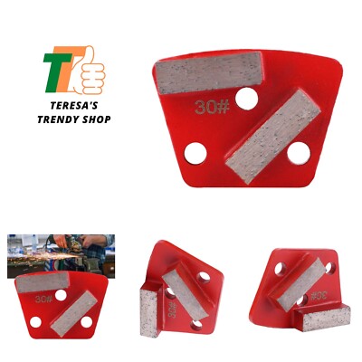 6PCS Trapezoid Diamond Grinding Disc, Floor Grinding Pad Concrete Grinding Di...