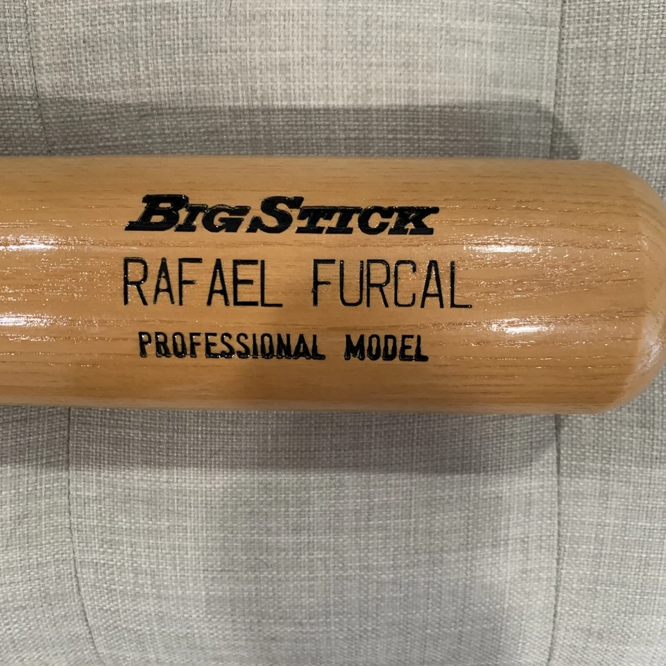 Bate de béisbol Rafael Furcal firmado autógrafo Rawling Big Stick Foto 3 de 4