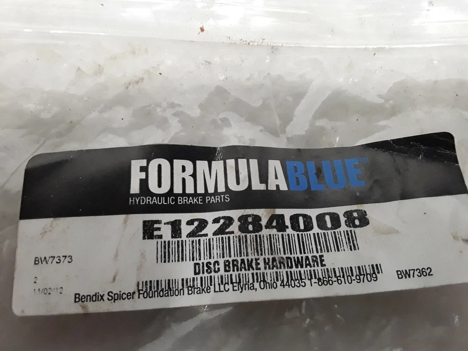 E12284008 DISC BRAKE HARDWARE 21684LH  216852 RH 21686 FORMULABLUE - Image 3 of 3