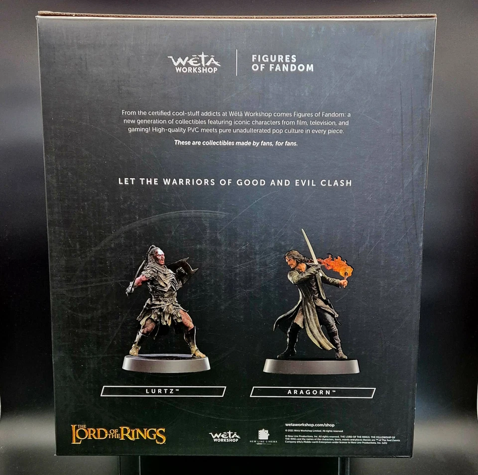 Der Herr der Ringe LoTR Figures of Fandom Uruk Hai Lurtz HDR OVP WETA Ork 25cm - Bild 3 von 4