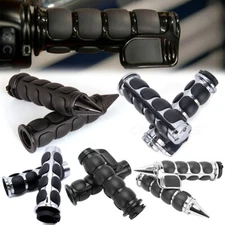1" Motorcycle Handle Bar Hand Grips For Victory Cross Country Hammer High Ball