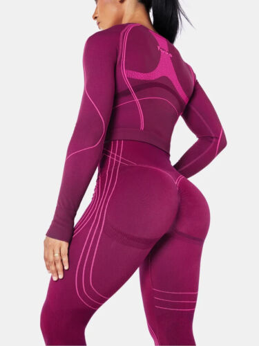 Fanka FirmFiit Seamless Leggings Medium Knee Support Magenta Purple/Cerise XL