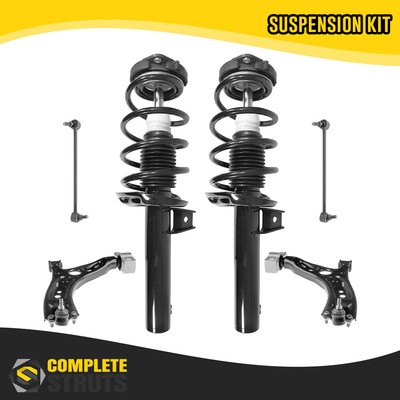 Front Complete Strut Control Arm & Link Kit for 2010-2016 Volkswagen Eos