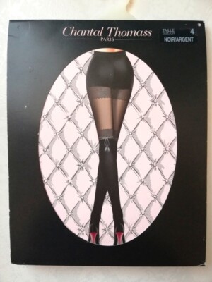 Collant Chantal Thomass 20 Deniers - Taille 4 Modèle Popadelica Noir - NEUF Avec étiquettes