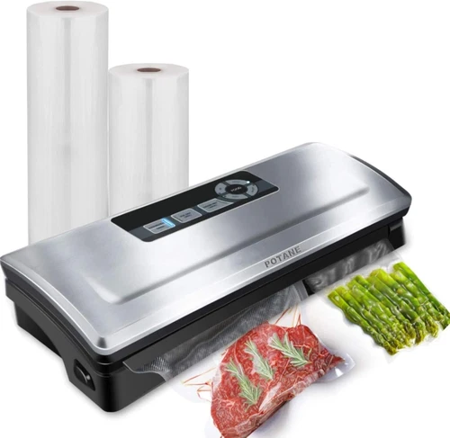 Potane 8-in-1 Precision Vacuum Food Sealer Powerful Pro Machine w/ 4 Modes &Bags