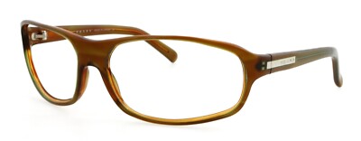 New PRADA SPR04D 8AR-7U1 65mm Brown Wrap Sunglasses Frames Japan