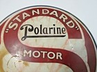 POLARINE MOTOR OIL GASOLIINE SIGN ANTIQUE PORCELAIN STANDARD OLD ORIGINAL RARE  — photo 8