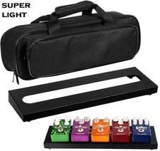 Guitar Pedal Board Small Pedalboard W/ Carrying Bag Mounting Tape 15.7 x 4.9 NEW