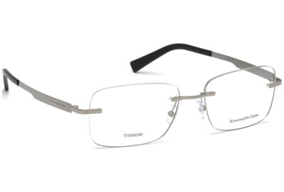 Ermenegildo Zegna EZ 5026 Shiny Silver 014 Titanium Rimless