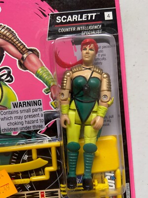 1992 GI Joe Ninja Force Scarlett Figure MOC - ARAH Toys R Us Price