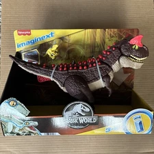 Imaginext Jurassic World Dinosaur Spike Strike Carnotaurus With Baby Raptor NIP
