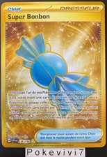 Carte Pokemon SUPER BONBON 256/198 GOLD Secrète Ecarlate et Violet SV1 FR NEUF