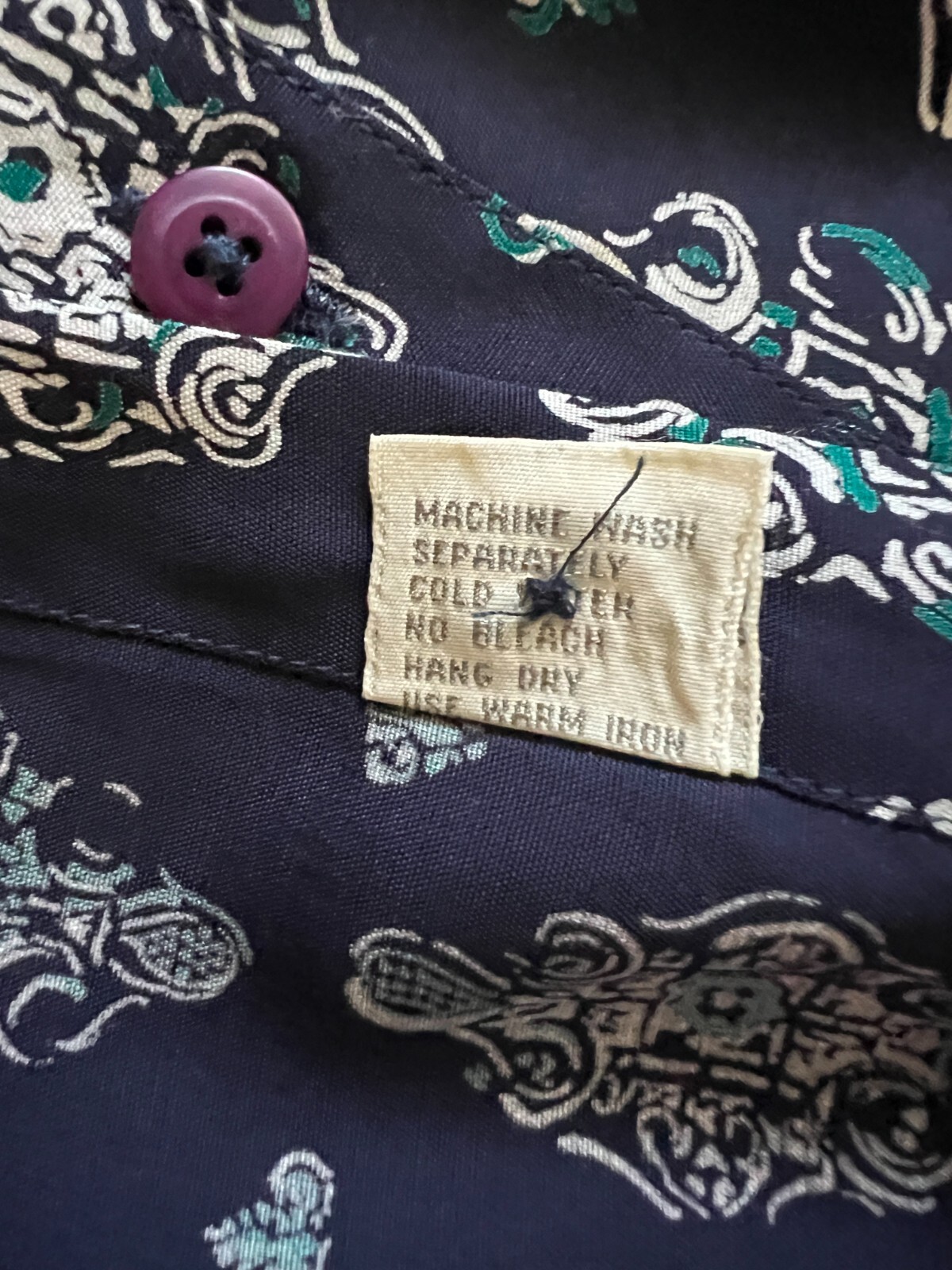 Basic Elements Mens Multicolor Shirt Rayon Long S… - image 4