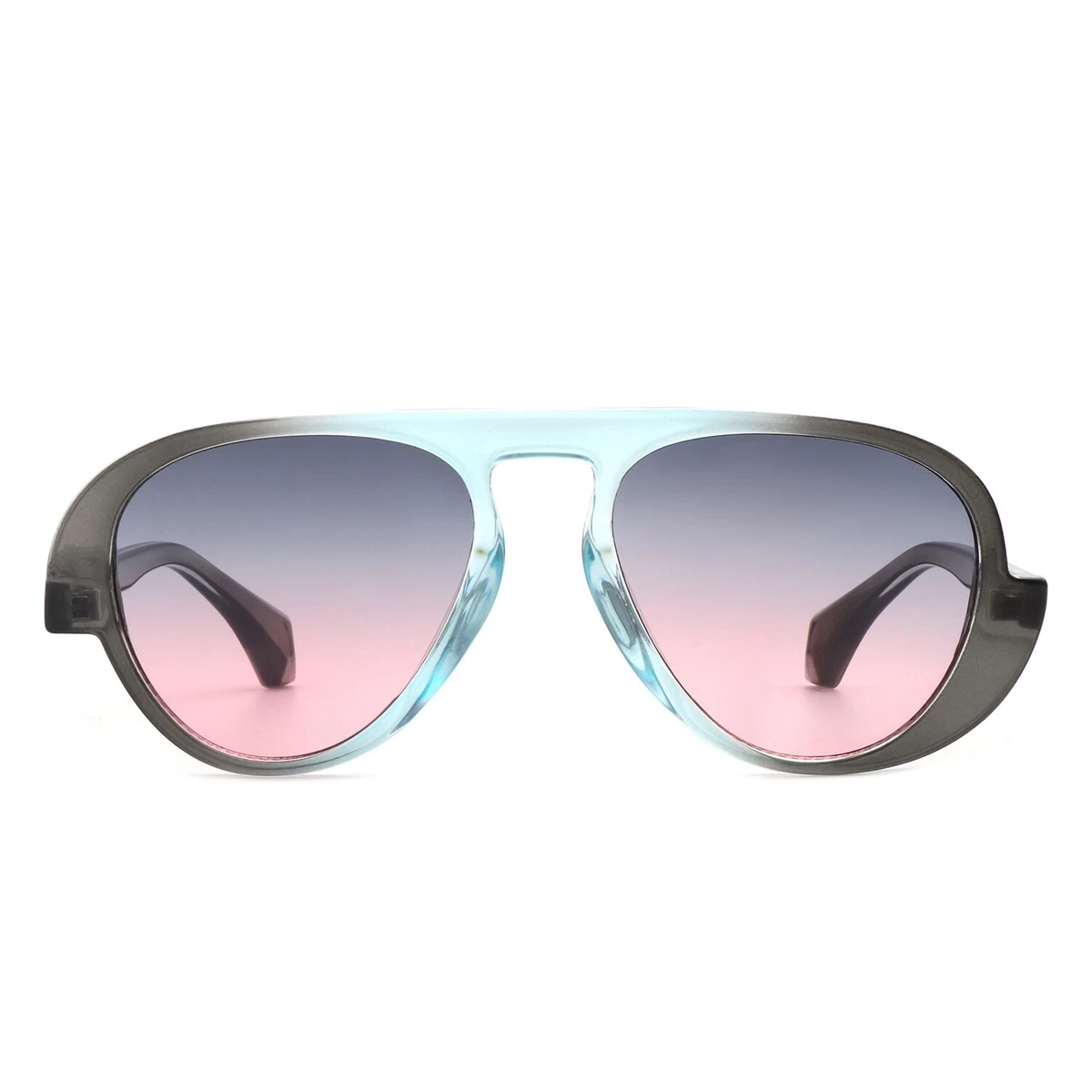 Futuristic Fashion Chunky Vintage Inspired Aviator Wholesale Sunglasses