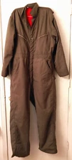 Vtg Oshkosh B'Gosh Coveralls Union Made Sanforized Green Insulated lined Work