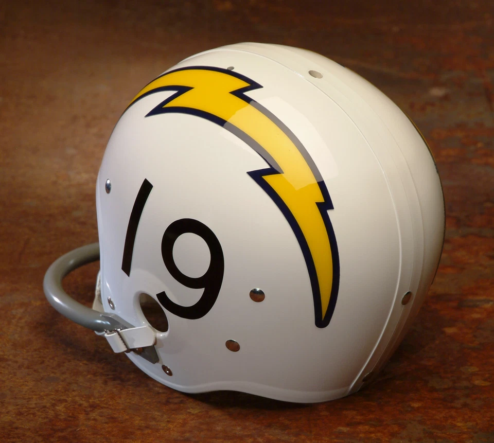 Casco de fútbol americano vintage estilo NFL San Diego Chargers - Lance Alworth 1962-1970 Foto 3 de 3