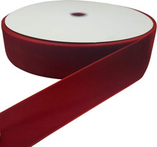 10 Yards Velvet Ribbon Spool Red, 2" 