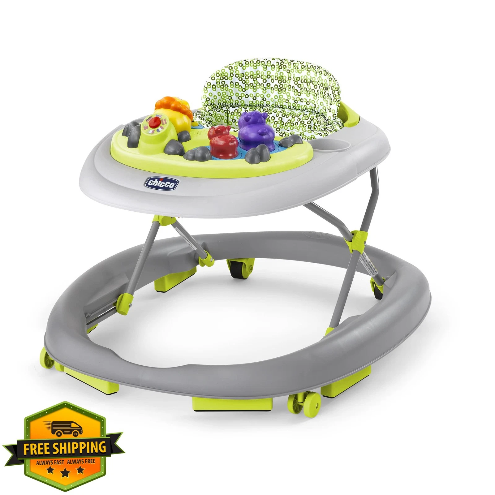 Chicco Walky Talky Baby Walker Circles Grey Green Foldable Music Lights
Opens in a new window or tab