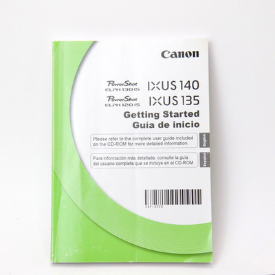 Canon PowerShot ELPH 130 120 IS IXUS 135 140 Getting Started Manual Guide ONLY