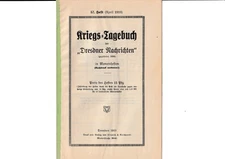 War Diary 1919 • Dresden News No. 57 Document Newspaper WW1