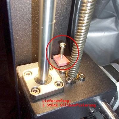 Kompatibel mit Anycubic I3 Mega Silikon Stabilisator Druckbett Justage Dämpfer