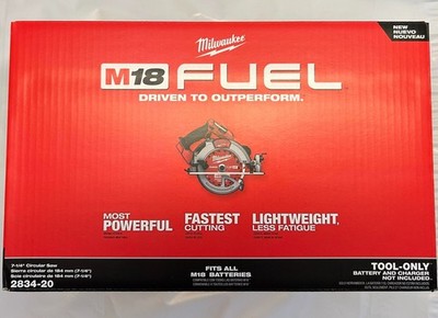 Milwaukee 2834-20 M18 Fuel 7-1/4 circular saw (BARE TOOL) NEW