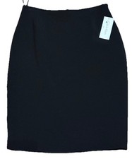 Calvin Klein Women  s Skirt Black A Line Stretch Lined Size 6 NWT MSRP 69