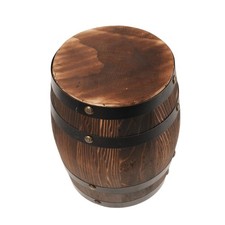  Garden Craft Wood Wine Barrel Vintage Stool Balcony Side Furniture Table