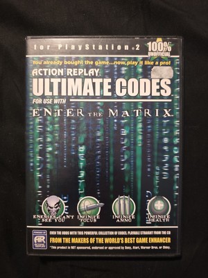 PS2 Action Replay Ultimate Codes For Use With Enter The Matrix