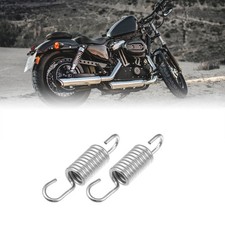 2 Pcs 6cm Length Silver Tone Motorcycle Brake Pedal Return Springs for Suzuki