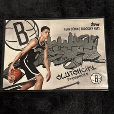 Egor Demin 2025 Topps Flagship Basketball CLUTCH CITY PROSPECTS CC-8 (RC)