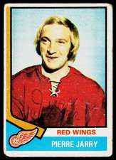 Pierre Jarry, 1974-75 Topps, #171, Detroit Red Wings,