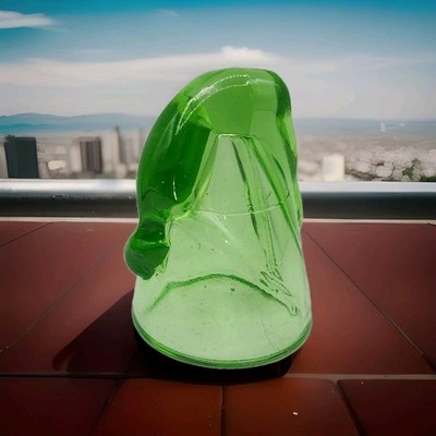 Key Lime McKee Style Vintage Like Bottoms Up Cup Green Art Glass Gift