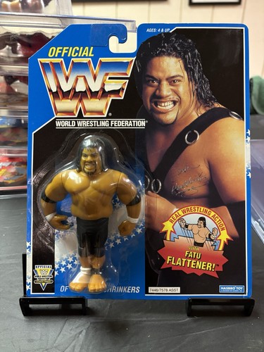 Vintage WWF Hasbro Headshrinker Fatu MOC Very Nice...