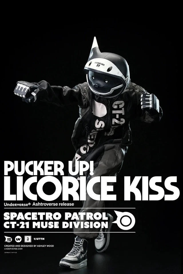 Underverse 1/6 Spacetro Patrol CT-21 Regaliz Beso Gato Negro Astronauta AF SIN USAR, EN CAJA Foto 3 de 4