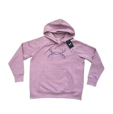 NWT Under Armour Women's Pink Rose Mauve Rival Antler Hoodie Sweatshirt sz Large