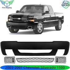 Front Bumper Cover Lower Grille Kit For 2003-2007 Chevrolet Silverado 1500
