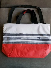 KEEPCOOL Extra Large Reusable Insulated Shopping Cooler Bag Beach Surf Design