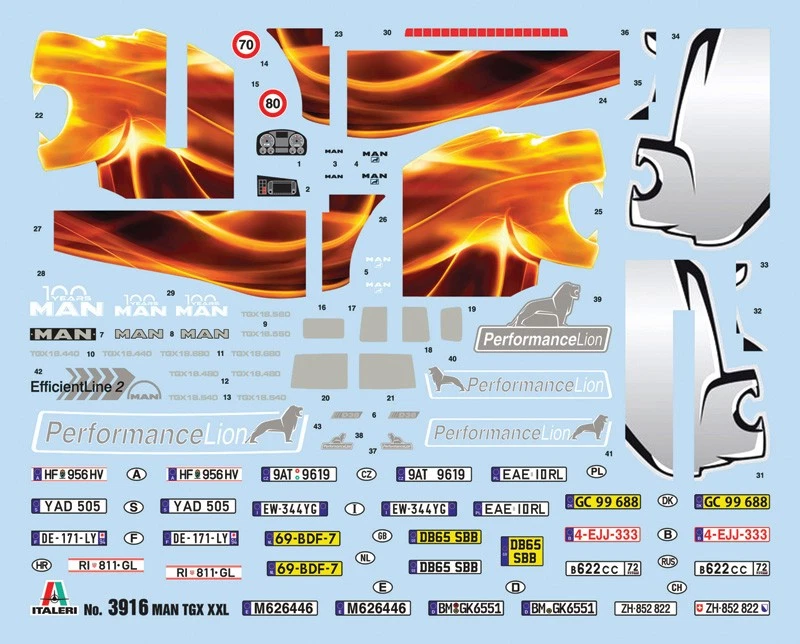 Modellino camion 1/24 MAN TGX XXL D38 ITALERI 3916 Scala 1:24 modellismo - Immagine 3 di 4