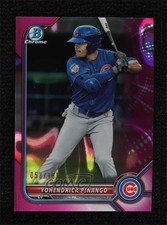 2022 Bowman Chrome Prospects Fuchsia Lava Refractor /199 Yohendrick Pinango 4b9