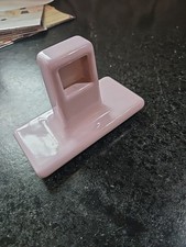 Vintage Ceramic Heather, light Purple Towel Bar Bracket Only 1 Bracket USA NOS