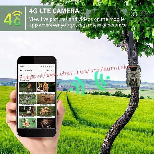 2inch LCD 4K Video 60MP WiFi 4G Hunting Trail Hunting Camera PIR Waterproof APP - Picture 13 of 21