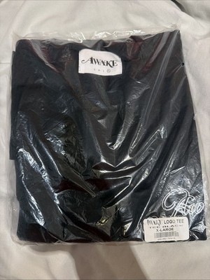 NWT New Men's XL Awake NY Logo Tee Black SS21 TS004 Short Sleeve X-Large T-Shirt
